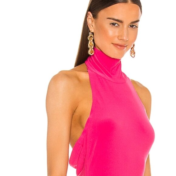 Norma Kamali Halter Turtle Gown - Picture 4 of 6